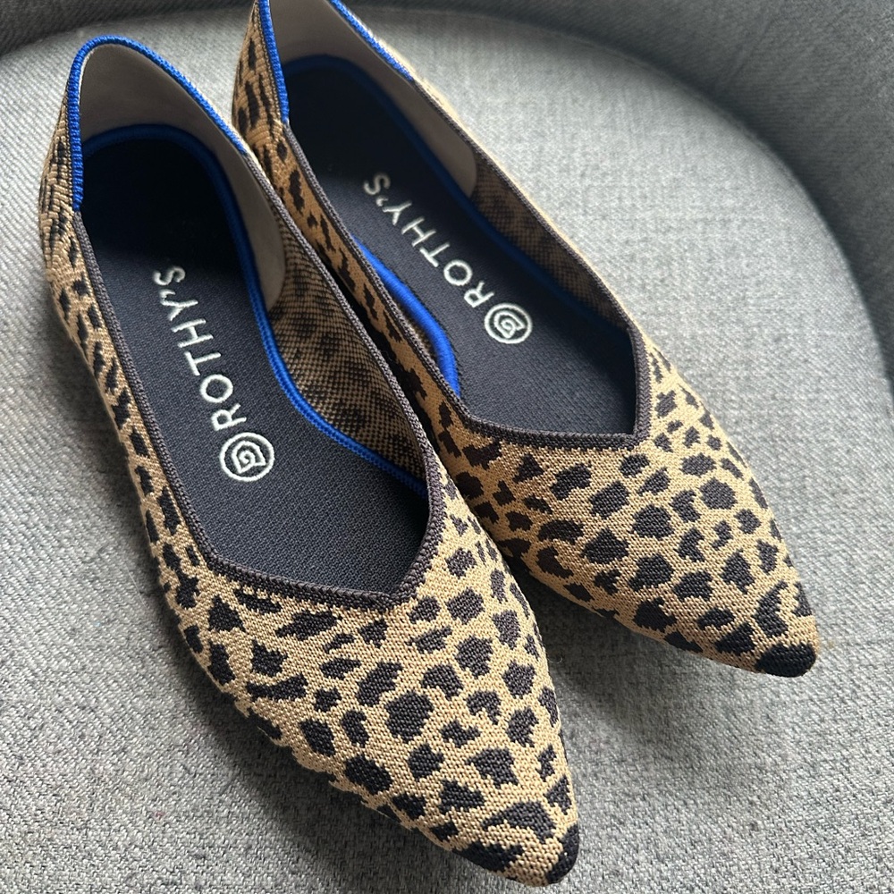 Rothy’s The Point Animal Print Women's Flats